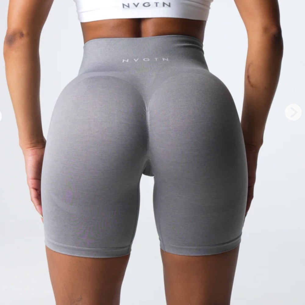 NVGTN Women's Gray High-Waisted Shorts